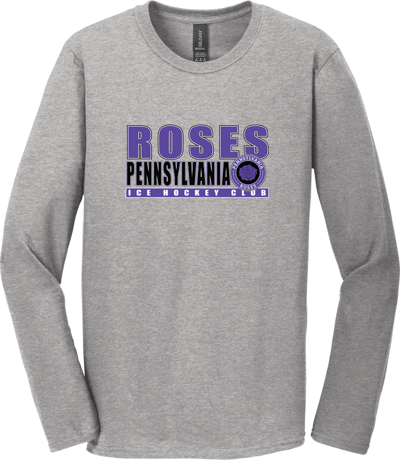 PA Roses Softstyle Long Sleeve T-Shirt