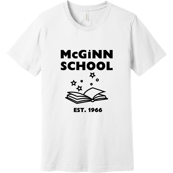 McGinn Elementary Unisex 'Book' Jersey Short Sleeve Tee