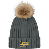 CT Clippers Faux Fur Pom Beanie