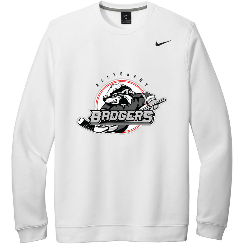 Allegheny Badgers Nike Club Fleece Crew