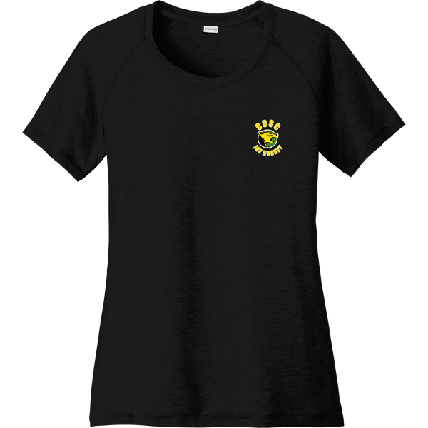 Chester County Ladies PosiCharge Tri-Blend Wicking Scoop Neck Raglan Tee