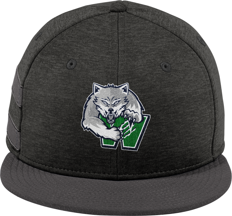 Woodbridge Wolfpack New Era Shadow Heather Striped Flat Bill Snapback Cap