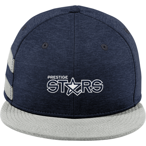 Prestige Stars New Era Shadow Heather Striped Flat Bill Snapback Cap