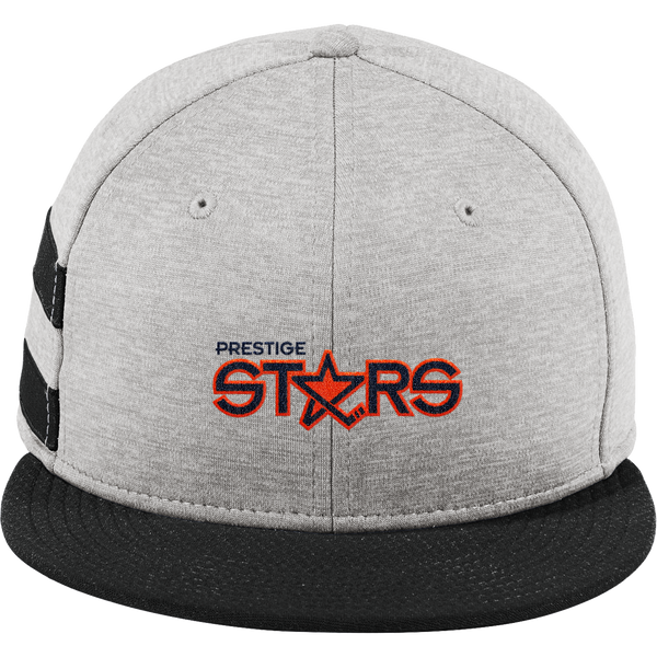 Prestige Stars New Era Shadow Heather Striped Flat Bill Snapback Cap