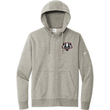 Scary Badgers Nike Club Fleece Sleeve Swoosh Full-Zip Hoodie