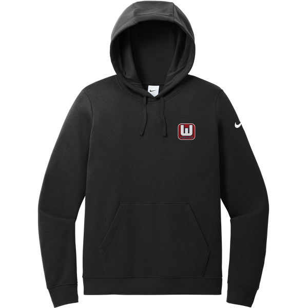 CT Whalers Tier 1 Nike Women's Club Fleece Sleeve Swoosh Pullover Hoodie