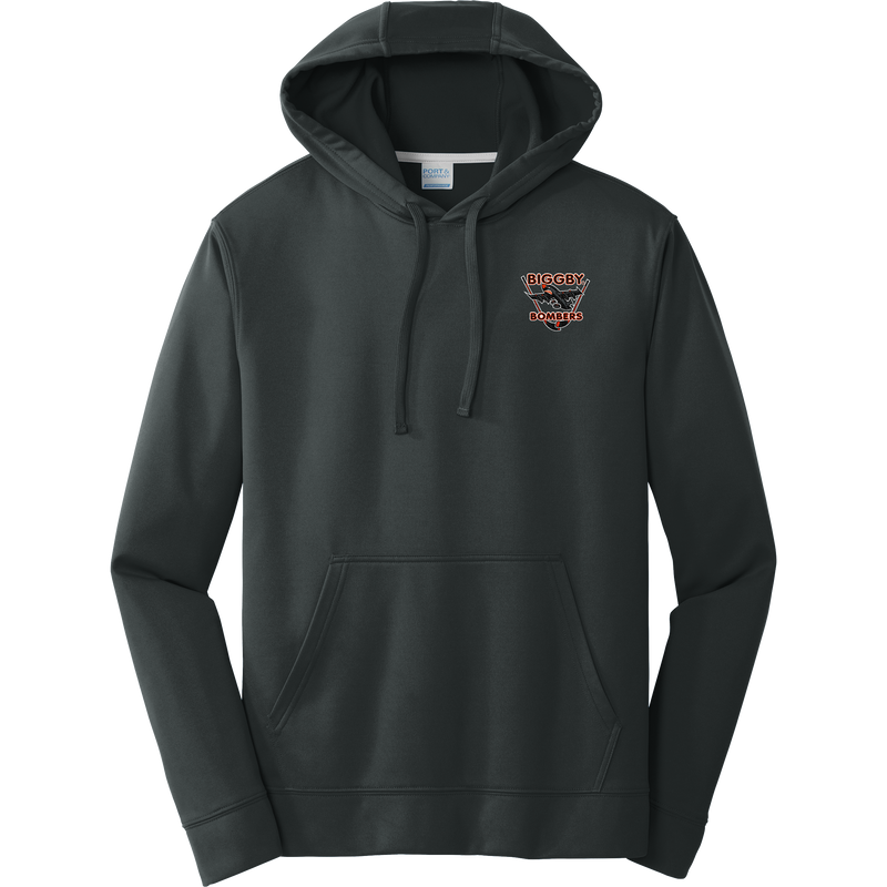 Biggby Bombers Performance Fleece Pullover Hooded Sweatshirt