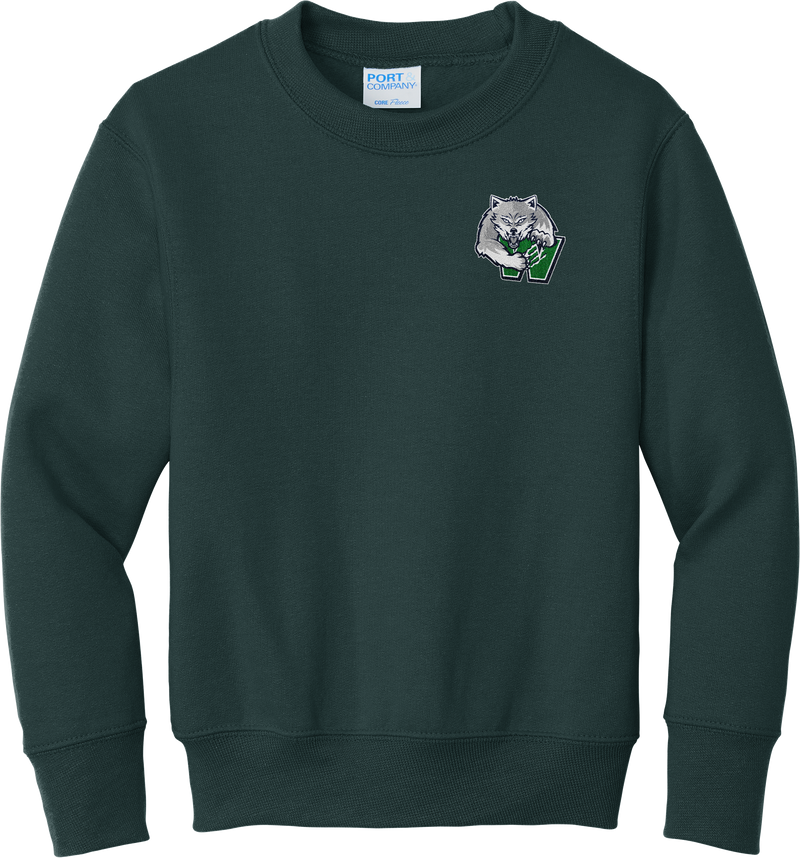 Woodbridge Wolfpack Youth Core Fleece Crewneck Sweatshirt