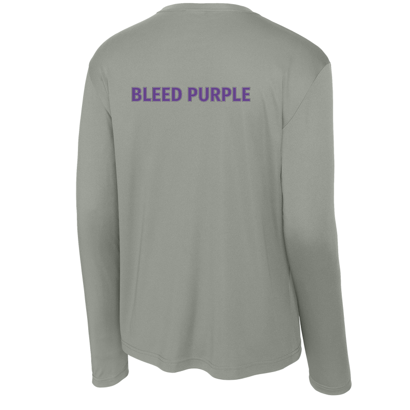Curry College (Bleed Purple Hockey) Long Sleeve PosiCharge Competitor Tee