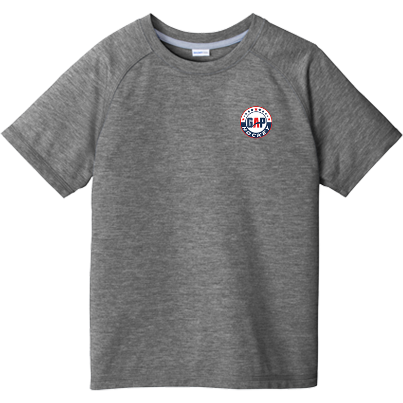 GAP Hockey Youth PosiCharge Tri-Blend Wicking Raglan Tee