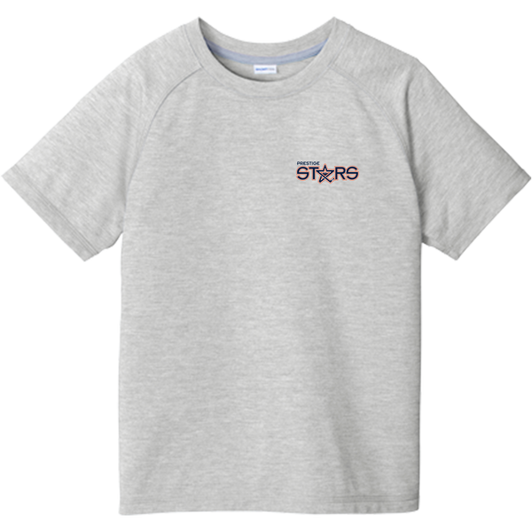 Prestige Stars Youth PosiCharge Tri-Blend Wicking Raglan Tee